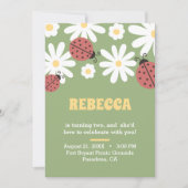 Eigener Blumengeburt Einladung (Vorderseite)