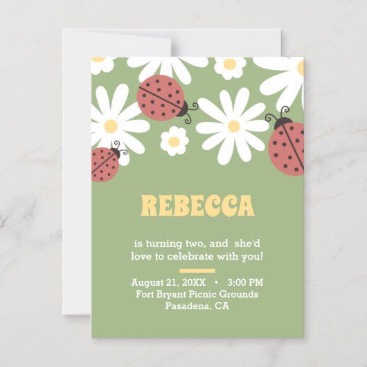 Eigener Blumengeburt Magneteinladung (Vorderseite)