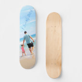 Eigener Design Benutzerdefinierter Foto-Text - Ich Skateboard (Vorderseite)