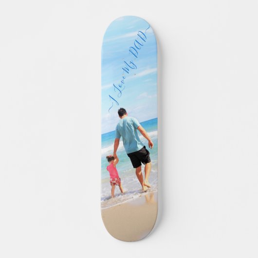 Eigener Design Benutzerdefinierter Foto-Text - Ich Skateboard (Vorne)