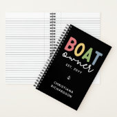 Eigener Eigentümer des Bootes gründete ein neues G Notizblock (Innen)