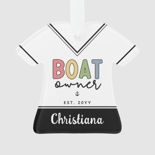 Eigener Eigentümer des Bootes gründete neue Gesche Ornament (Rückseite)