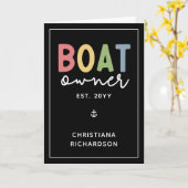 Eigener Eigentümer des eigenen Bootes gründete den Karte (Gelbe Blume)