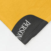 Eigener Eishockey-Puckname Initial Monogramm Fleecedecke (Ecke)