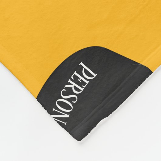 Eigener Eishockey-Puckname Initial Monogramm Fleecedecke (Ecke)