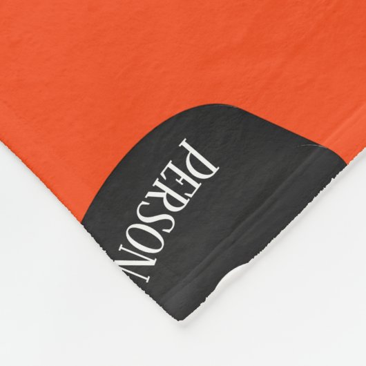 Eigener Eishockey-Puckname Initial Monogramm Fleecedecke (Ecke)