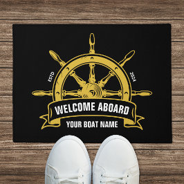 Eigener Empfang an Bord des Nautical Wheels Black  Fußmatte