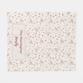 Eigener Familienname Festivcoquette Fleecedecke (Vorderseite (Horizontal))