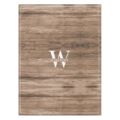 Eigener Familienname Monogramm rustikales Bauernho Tischdecke (Vorderseite)