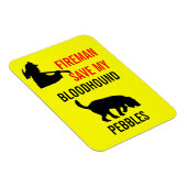 Eigener Feuerwehrmann Rette meinen Blutflossen-Bra Magnet (Rechte Seite)