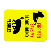 Eigener Feuerwehrmann Rette meinen Blutflossen-Bra Magnet (Horizontal)