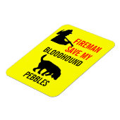 Eigener Feuerwehrmann Rette meinen Blutflossen-Bra Magnet (Linke Seite)