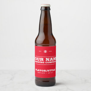 Eigener Flaschenetikett, Wein, Kombucha, Soda Bierflaschenetikett