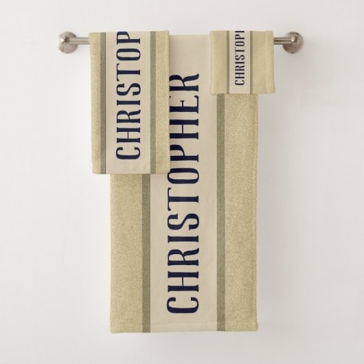 Eigener Fluffy-Aufbau mit benutzerdefiniertem Blue Badhandtuch Set (Insitu)