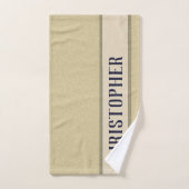 Eigener Fluffy-Aufbau mit benutzerdefiniertem Blue Badhandtuch Set (Handtuch)