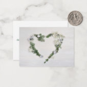 Eigener Frieden, Freude und Liebe Mitteilungskarte (Vorderseite/Rückseite Beispiel)