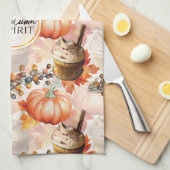 Eigener Geist Gemütliche Wasserfarbenpracht Geschirrtuch (Viertel Falte)