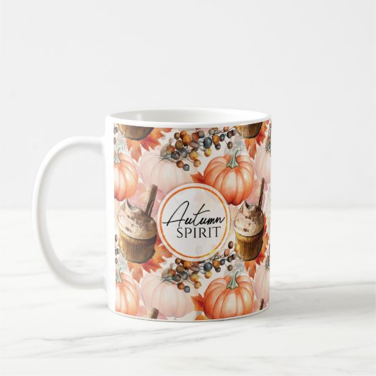 Eigener Geist Gemütliche Wasserfarbenpracht Kaffeetasse (Links)