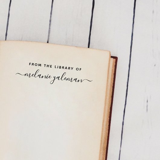 Eigener handgeschriebener Name aus der Bibliothek Permastempel