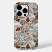 Eigener Herbst mit Zitat bestickt Case-Mate iPhone Hülle (Rückseite)