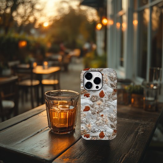 Eigener Herbst mit Zitat bestickt Case-Mate iPhone Hülle