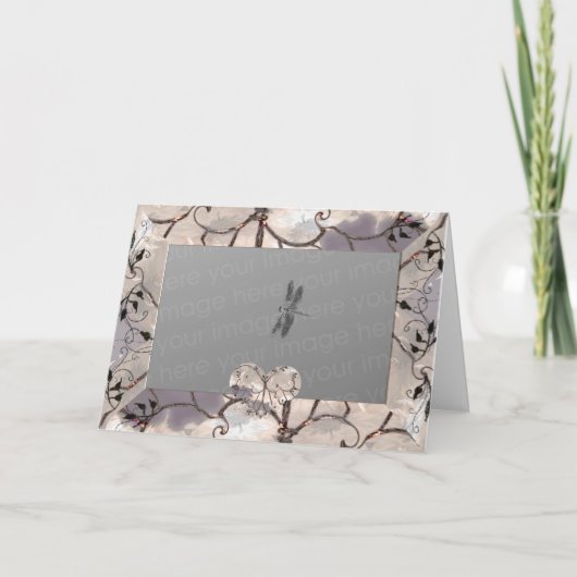 Eigener Herzrahmen Feiertagskarte (Vorderseite)