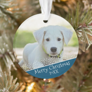 Eigener Hund Haustier Foto Weihnachtsfeiertag Keep Ornament