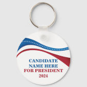 Eigener Kandidat für den Präsidenten 2024 B Schlüsselanhänger (Vorderseite)