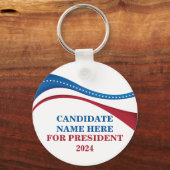 Eigener Kandidat für den Präsidenten 2024 B Schlüsselanhänger (Vorderseite)