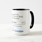 Eigener Klempner-Mug Tasse (VorderseiteRechts)