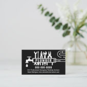 Eigener Klempner Visitenkarte (Stehend Vorderseite)