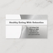 Eigener Koch - kundenspezifisches Foto aus gebürst Visitenkarte (Rückseite)