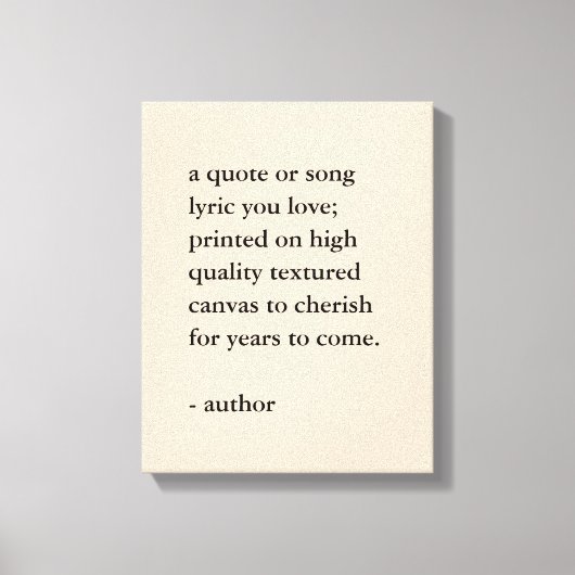 Eigener Kostenvoranschlag auf Leinwand (Vorderseite)