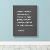 Eigener Kostenvoranschlag auf Leinwand (Insitu (Holzboden))