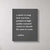 Eigener Kostenvoranschlag auf Leinwand (Vorderseite)