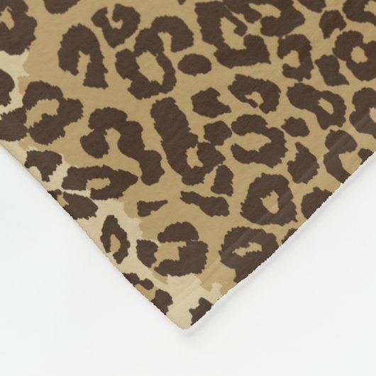 Eigener Leopardrucker Name des Monogramms Fleecedecke (Ecke)
