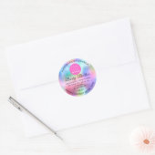 Eigener Logo Name Body Butter Kosmetik Holograph Runder Aufkleber (Umschlag)