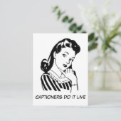 Eigener, lustiger Nenner für Beschriftungen Postkarte (Stehend Vorderseite)