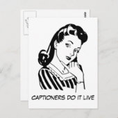 Eigener, lustiger Nenner für Beschriftungen Postkarte (Vorne/Hinten)