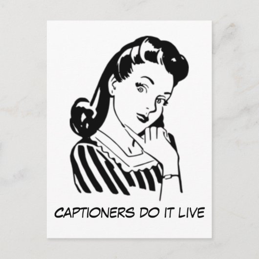 Eigener, lustiger Nenner für Beschriftungen Postkarte (Vorderseite)