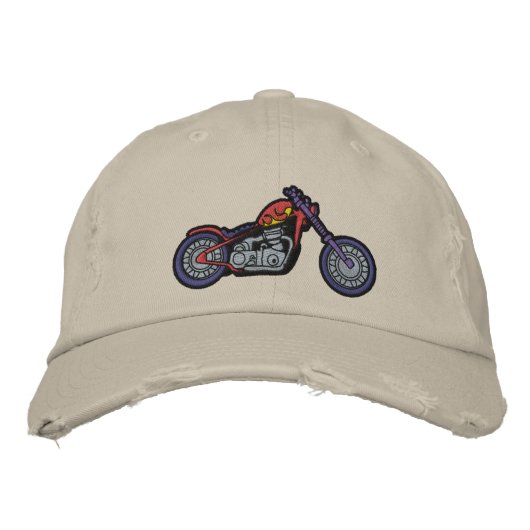 Eigener Motorradverzierter Hut (Vorderseite)
