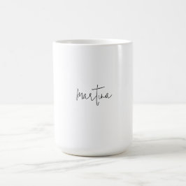 Eigener Name Einzigartig Elegant Schlichte Einfach Kaffeetasse
