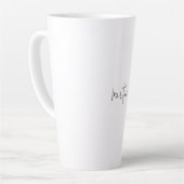 Eigener Name Einzigartig Elegant Schlichte Einfach Milchtasse (Linke Ecke)
