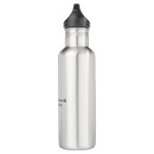 Eigener Name Einzigartig Elegantes Schlichtes Einf Edelstahlflasche (Rechts)