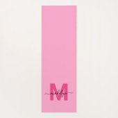 Eigener Name für die Girl-Monogramm-Karte Yogamatte (Rückseite)