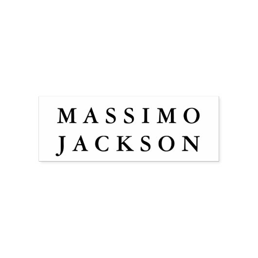 Eigener Name Professionell Trendig Minimalistisch Permastempel (Design)