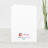 Eigener Niedlicher Handzieher Bernedoodle Santa Do Feiertagskarte (Rückseite)