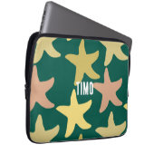 Eigener olivgrüner Starfish Hintergrund Modernes c Laptopschutzhülle (Vorne Rechts)