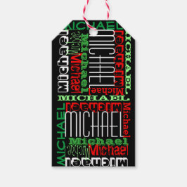 Eigener Personalisierter Name Kids Weihnachten Geschenkanhänger