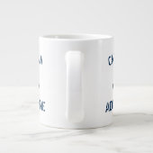 Eigener Schiffsname & Anker große Jumbo-Tasse (Rückseite)